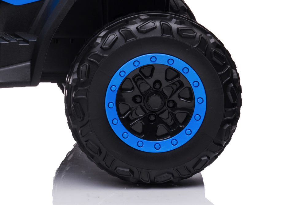 24V Electric Kids Quad - 4-Wheel Drive with Bluetooth & USB Music (Blue)