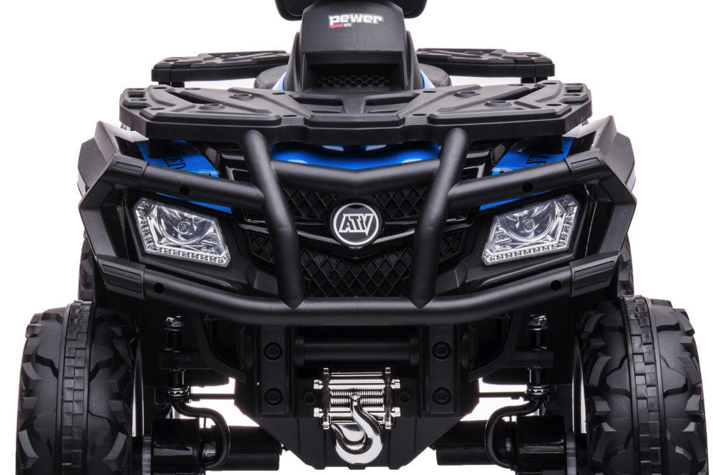 24V Electric Kids Quad - 4-Wheel Drive with Bluetooth & USB Music (Blue)