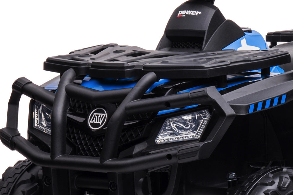 24V Electric Kids Quad - 4-Wheel Drive with Bluetooth & USB Music (Blue)