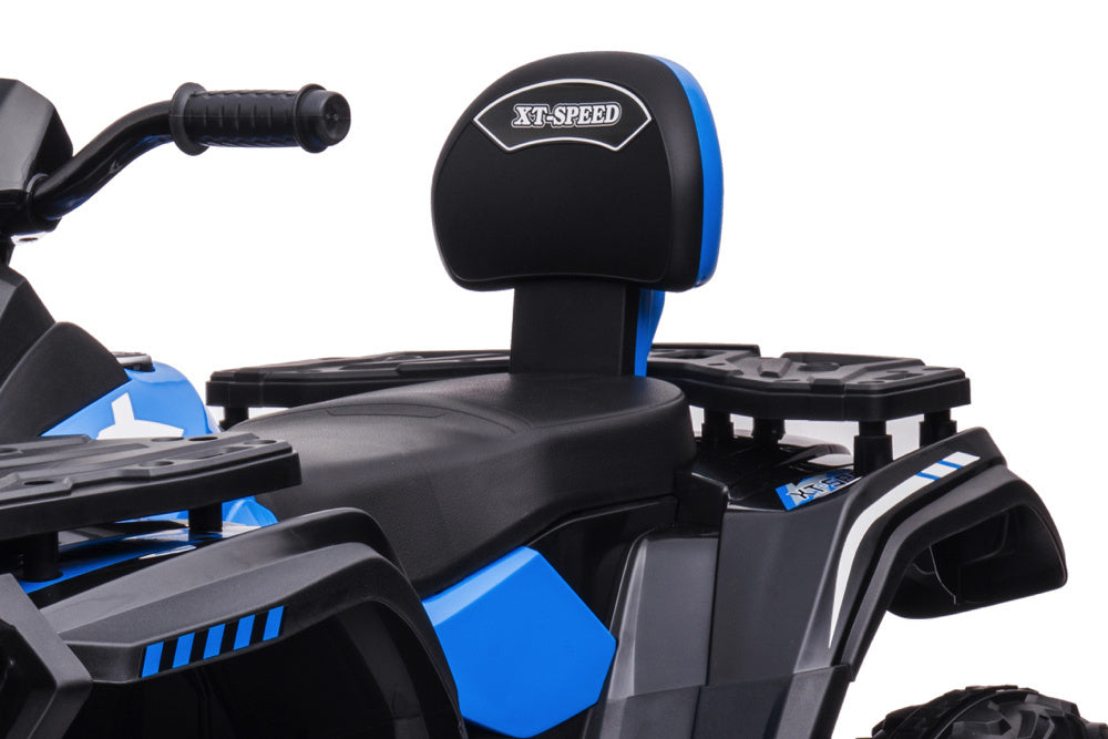 24V Electric Kids Quad - 4-Wheel Drive with Bluetooth & USB Music (Blue)