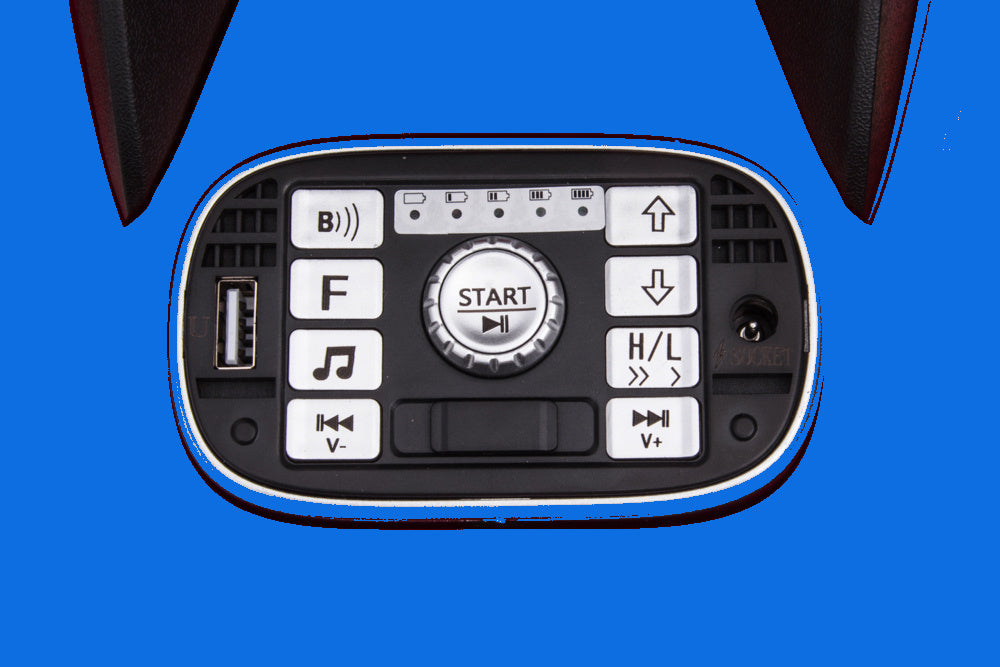 24V Electric Kids Quad - 4-Wheel Drive with Bluetooth & USB Music (Blue)