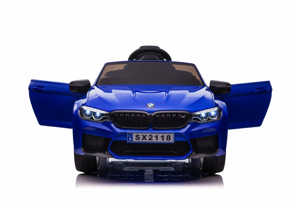 Licensed BMW M5 24V Kids Electric Car - Premium Sedan with Pull Handle (Blue)