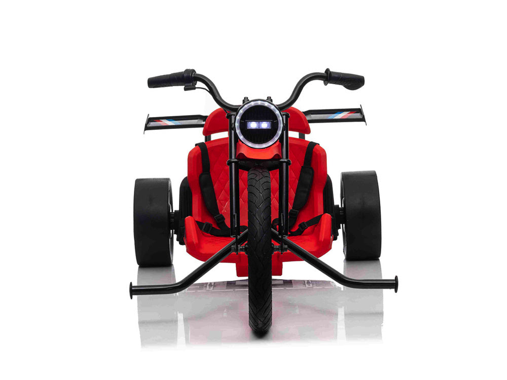 24V Electric Drift Trike with Dual 775W Motors (Red)
