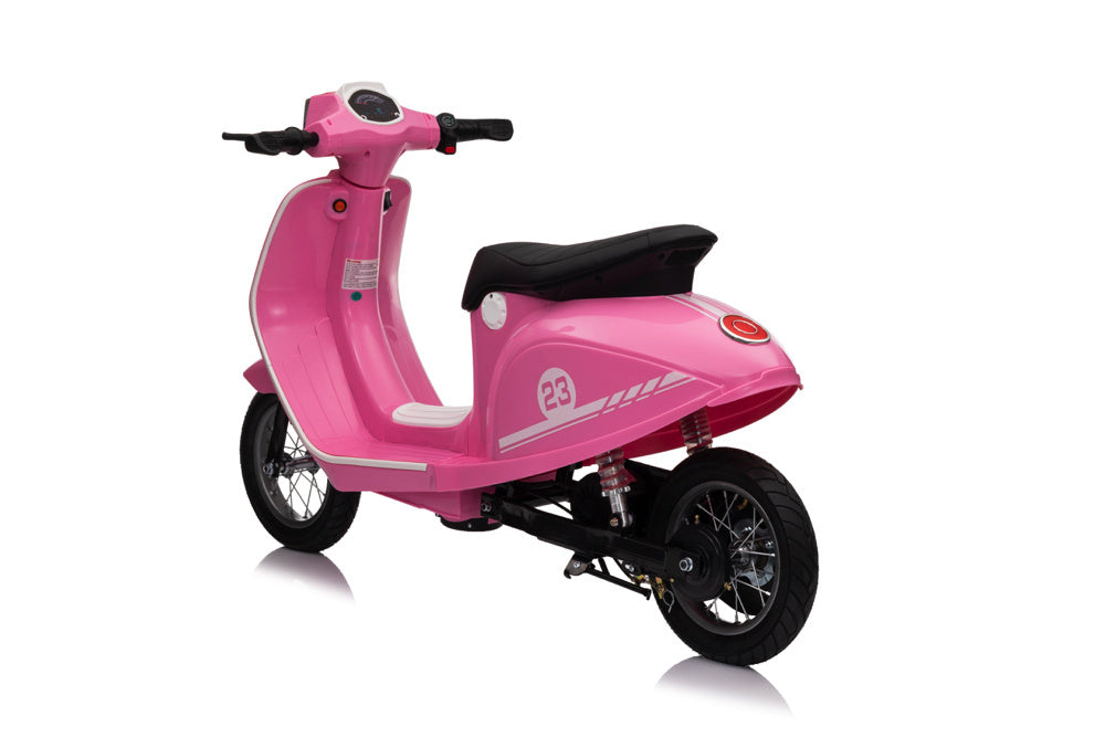 24V Electric Kids Scooter - 350W Motor with 12" Air Tires (Pink)