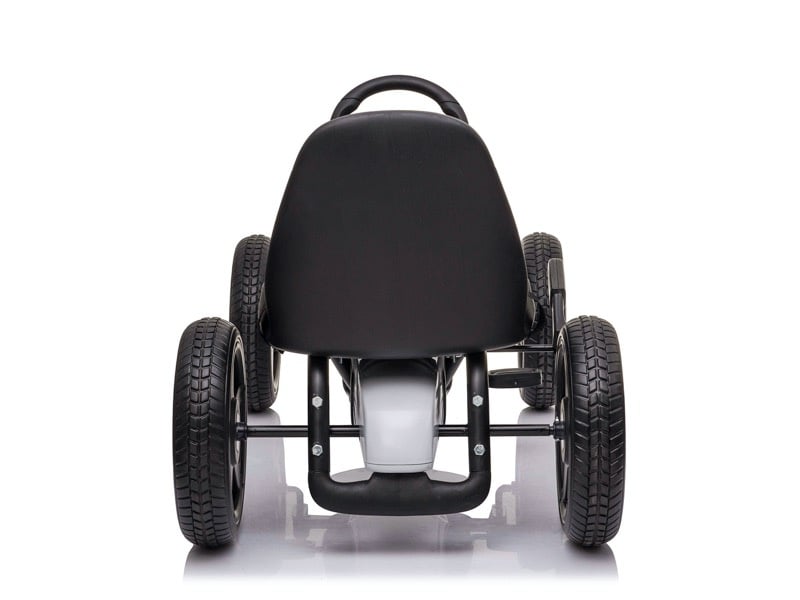 Licensed Mercedes-Benz Pedal Go-Kart - Chain Drive with Hand Brake (White)