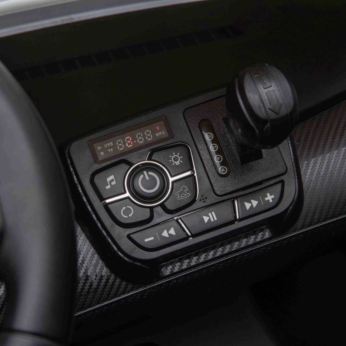 Licensed Lamborghini Veneno 12V Kids Electric Car - 2-Seater with 4WD & Swing Function (White)